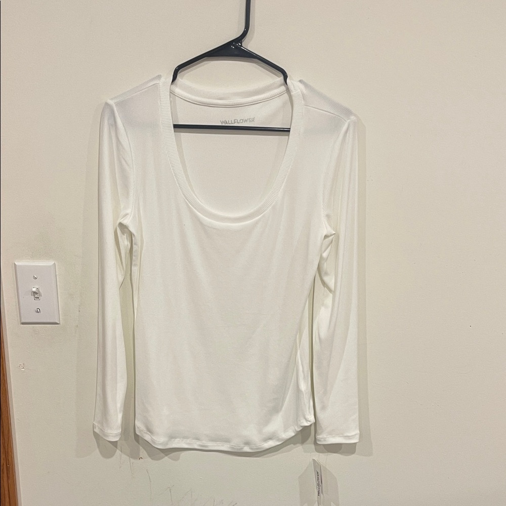 Wallflower White Long Sleeve Tee
